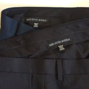 Saks Fifth Ave Dress Pants Black & Blue (34x32)